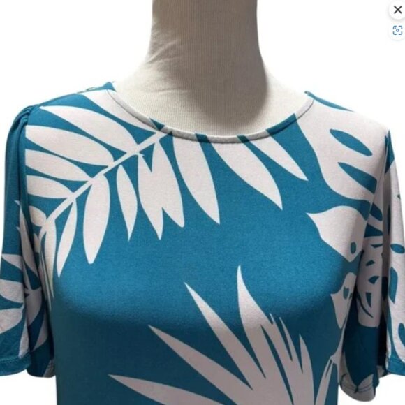 NWT Alexander + Oak Blue Size S Bust 38" Length 36" 93" Polyester 7% spandex - Picture 4 of 7